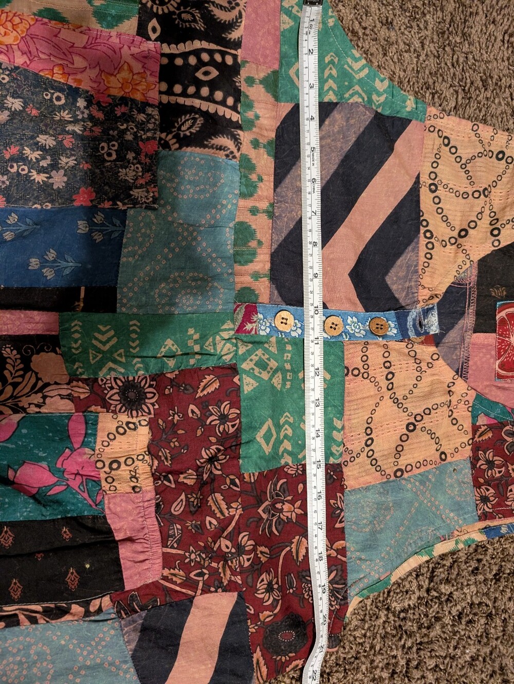 POL Patchwork Floral Multicolor Jumpsuit - Picture 12 of 12